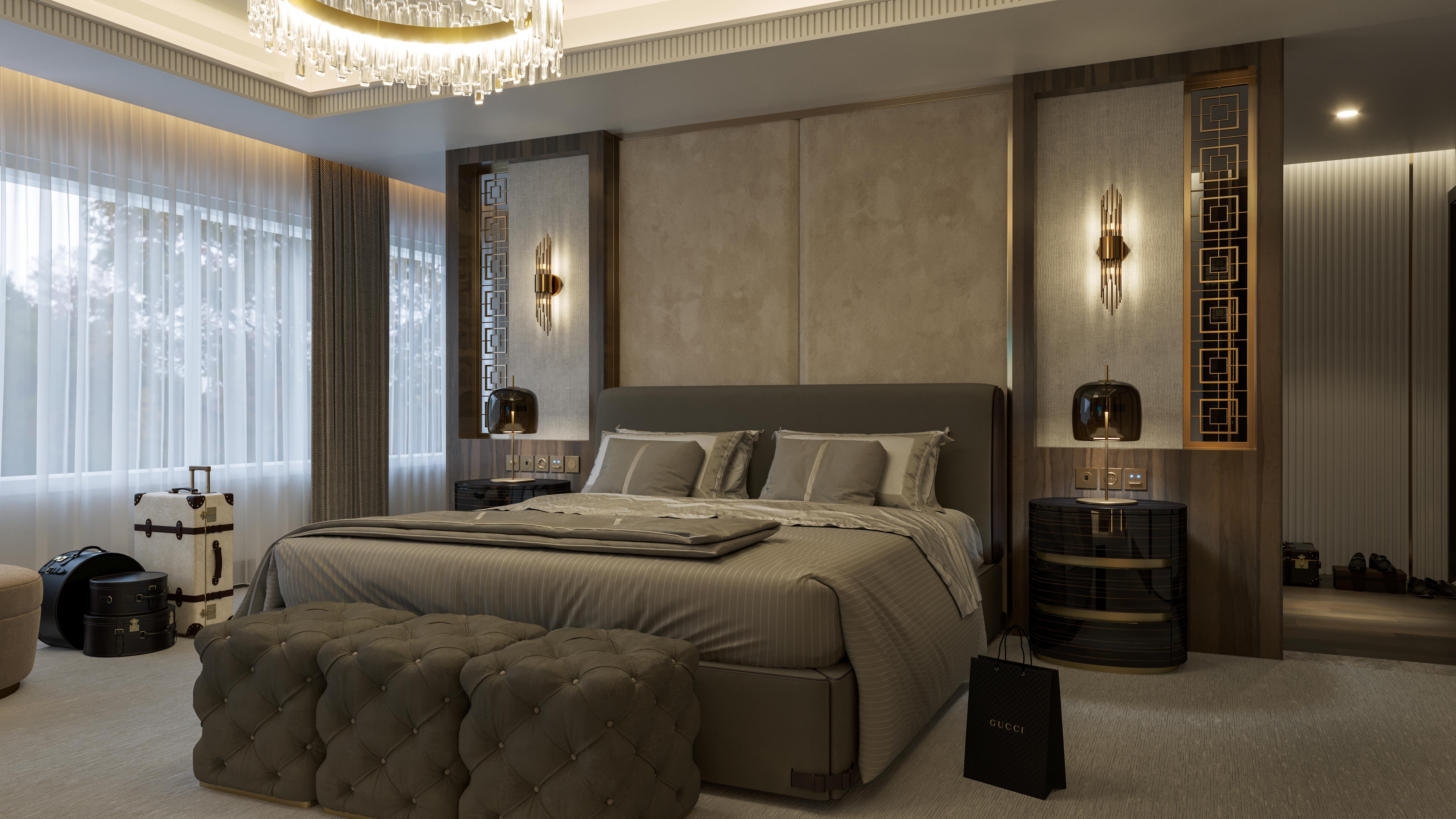 VIP Master Bedroom Interior Design – Al Rayyan